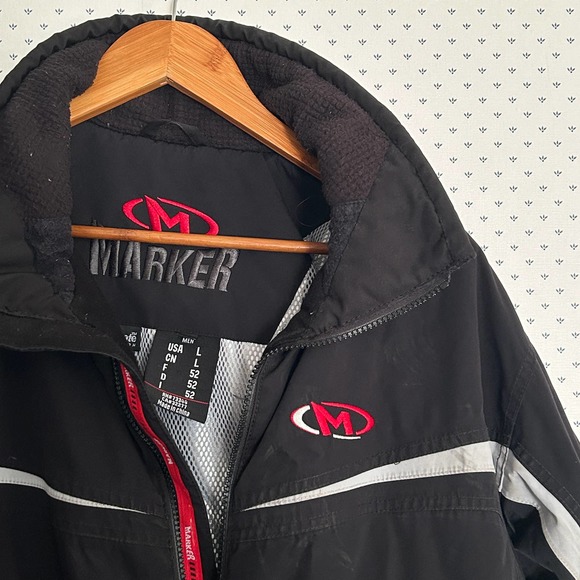 Marker | Jackets & Coats | Vintage Marker Ski Jacket L Mens Black Red ...